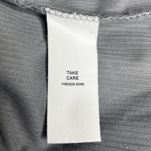 Avec Les Filles Button Front Corduroy Shirt Jacket Womens Medium Gray - Picture 10 of 11